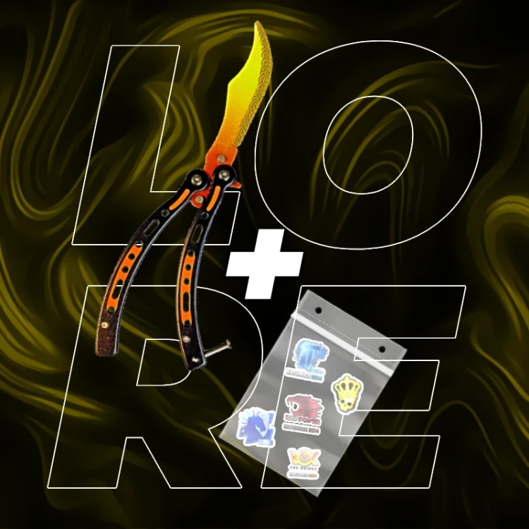 NÓŻ MOTYLKOWY LORE TRENINGOWY CSGOCS2 IRL.webp