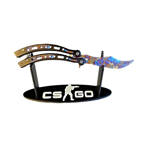 NÓŻ MOTYLKOWY CASE HARDENT TRENINGOWY CSGO.webp