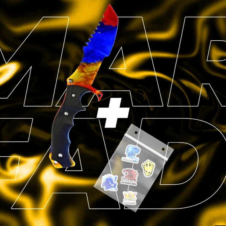 NÓŻ HUNTSMAN MARBLE FADE OSTRY CSGO.webp