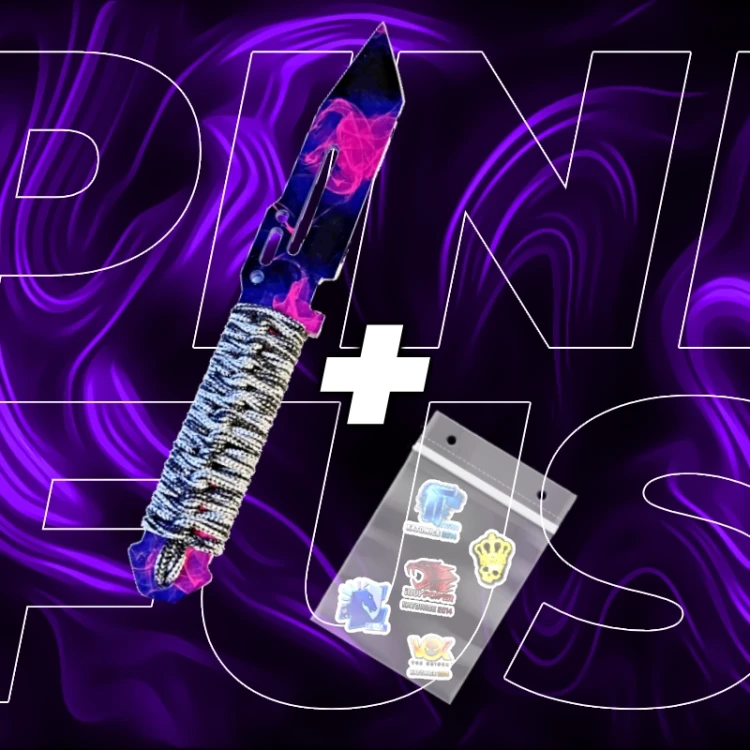 NÓŻ PARACORD PINK FUSION OSTRY CSGOCS2 IRL  .webp