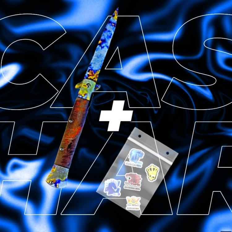 NÓŻ STILETTO CASE HARDENDED TRENINGOWY CSGOCS2 IRL  .webp