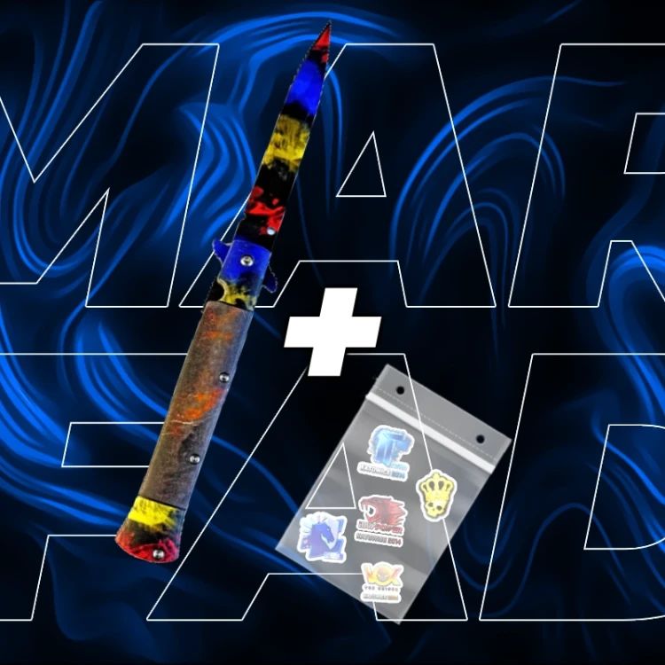 NÓŻ STILETTO MARBLE FADE TRENINGOWY CSGOCS2 IRL.webp