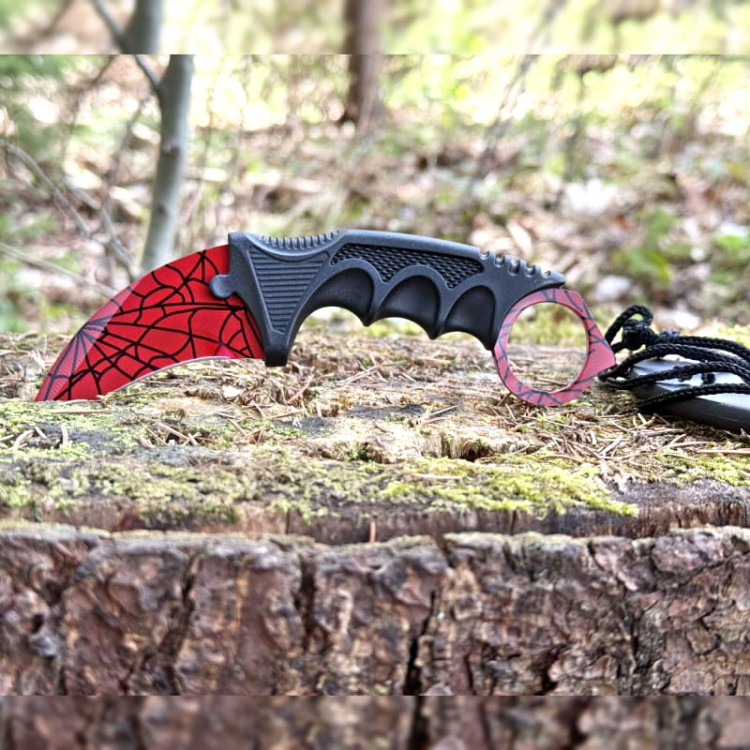 NÓŻ KARAMBIT CRIMSON WEB CS2CSGO IRL .jpg