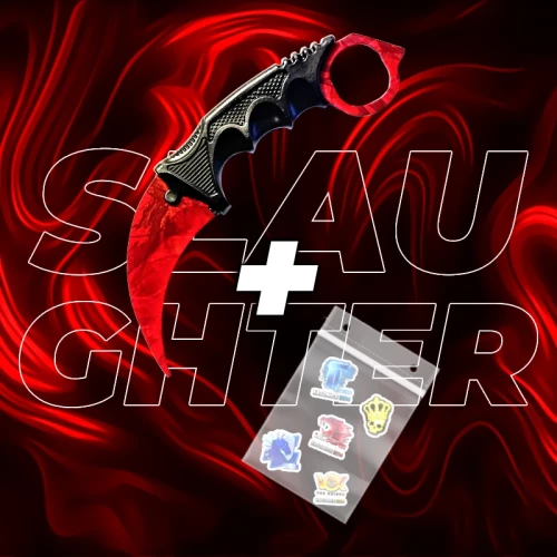 NÓŻ KARAMBIT TRENINGOWY SLAUGHTER CS2CSGO IRL .webp