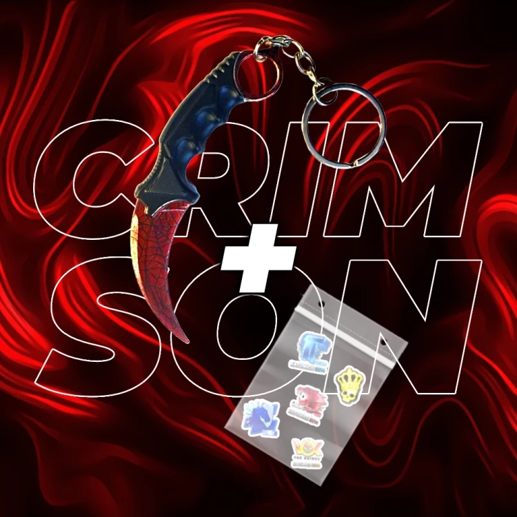 BRELOK KARAMBIT CRIMSON WEB CS2.webp
