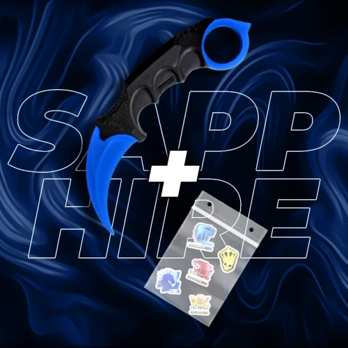 Karambit Sapphire cs2 csgo Druk 3D.webp