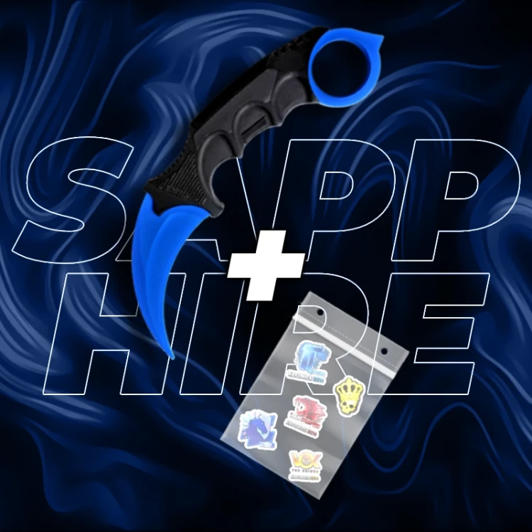 Karambit Sapphire cs2 csgo Druk 3D.webp