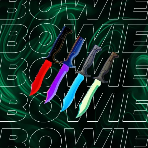 Nóż Bowie CS Różne Skórki Bezpieczny Druk 3D.webp