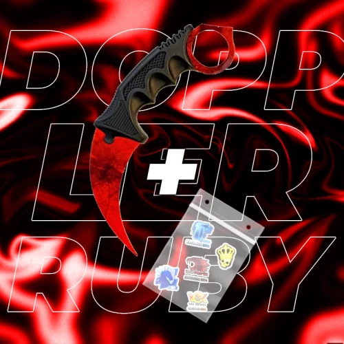 Karambit doppler ruby treningowy.webp