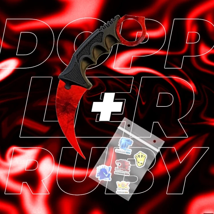 Karambit doppler ruby treningowy.webp