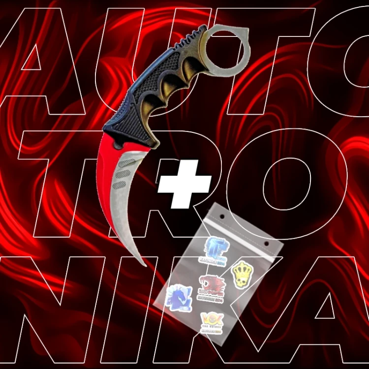 NÓŻ KARAMBIT AUTOTRONIKA TRENINGOWY CS2CSGO IRL   .webp