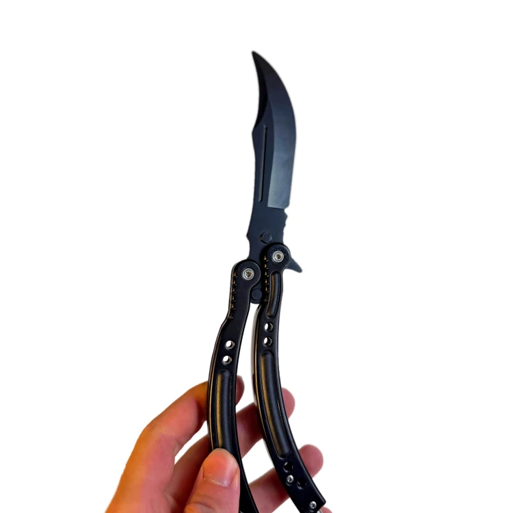 NÓŻ MOTYLKOWY BLACK TRENINGOWY CSGOCS2 IRL.webp