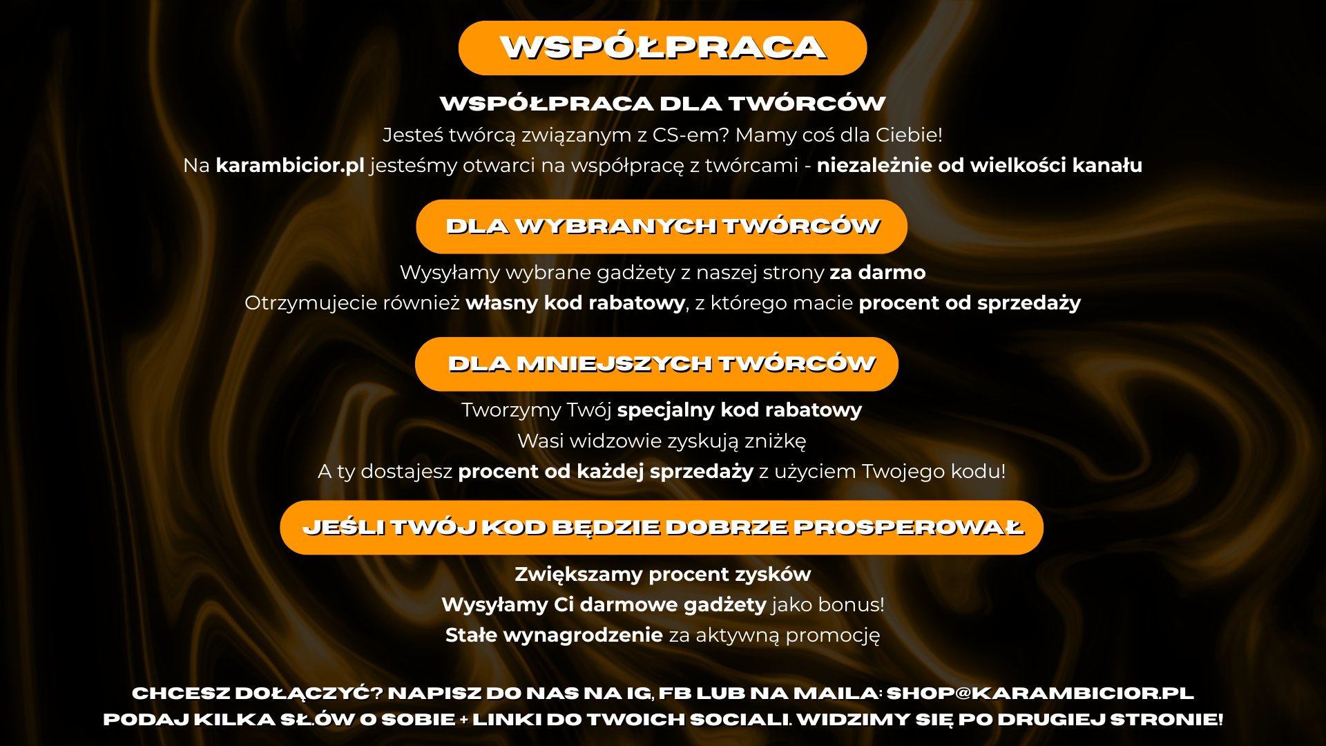 KARAMBICIOR KOSY I GADZETY Z CS2 współpraca